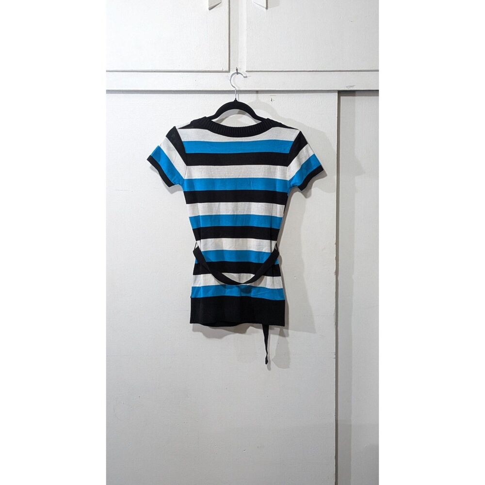 BCX V-Neck Striped Blouse sz. Small - Picture 2 of 4